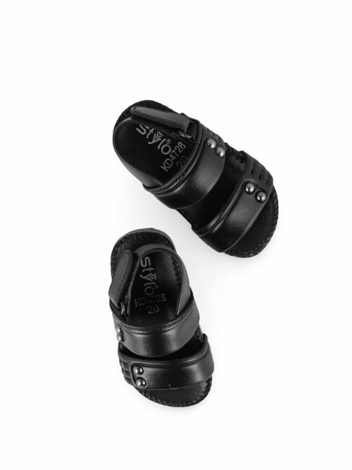Boys Black Formal Sandal