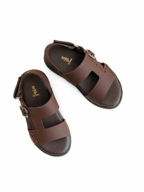 Boys Brown Formal Sandal